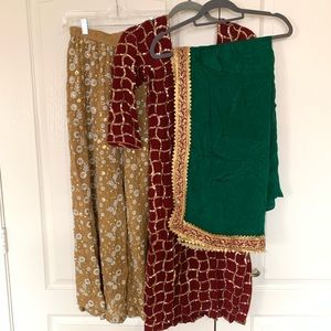 Beautiful multi color suit